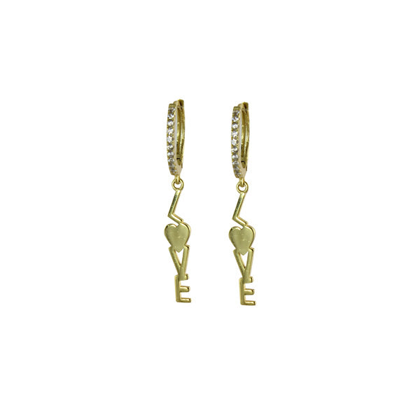 MINI LOVE HUGGIE EARRINGS - Gold Plated Huggie Hoop Earrings for Women, Small Huggie Hoops for Everyday Wear, Perfect Gift for Her - Great for Date Night, Office & Casual Outfits