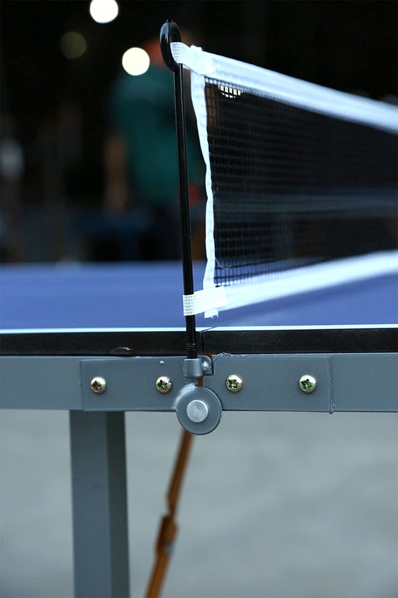 Premium Foldable Ping Pong Table Set - 100% Preassembled Indoor/Outdoor Table Tennis Game for Family Fun | Perfect for Backyard, Garage, Game Room & Office Recreation