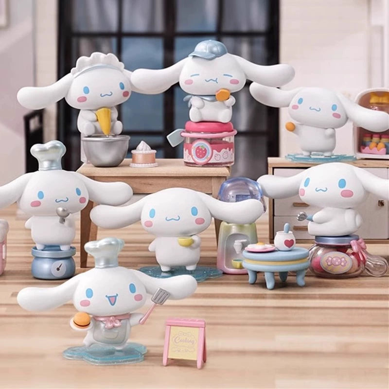 Sanrio Cinnamoroll Cooking House Series Blind Box Toy - Cute Collectible Figure for Anime Fans, Home Decor, and Gift Giving