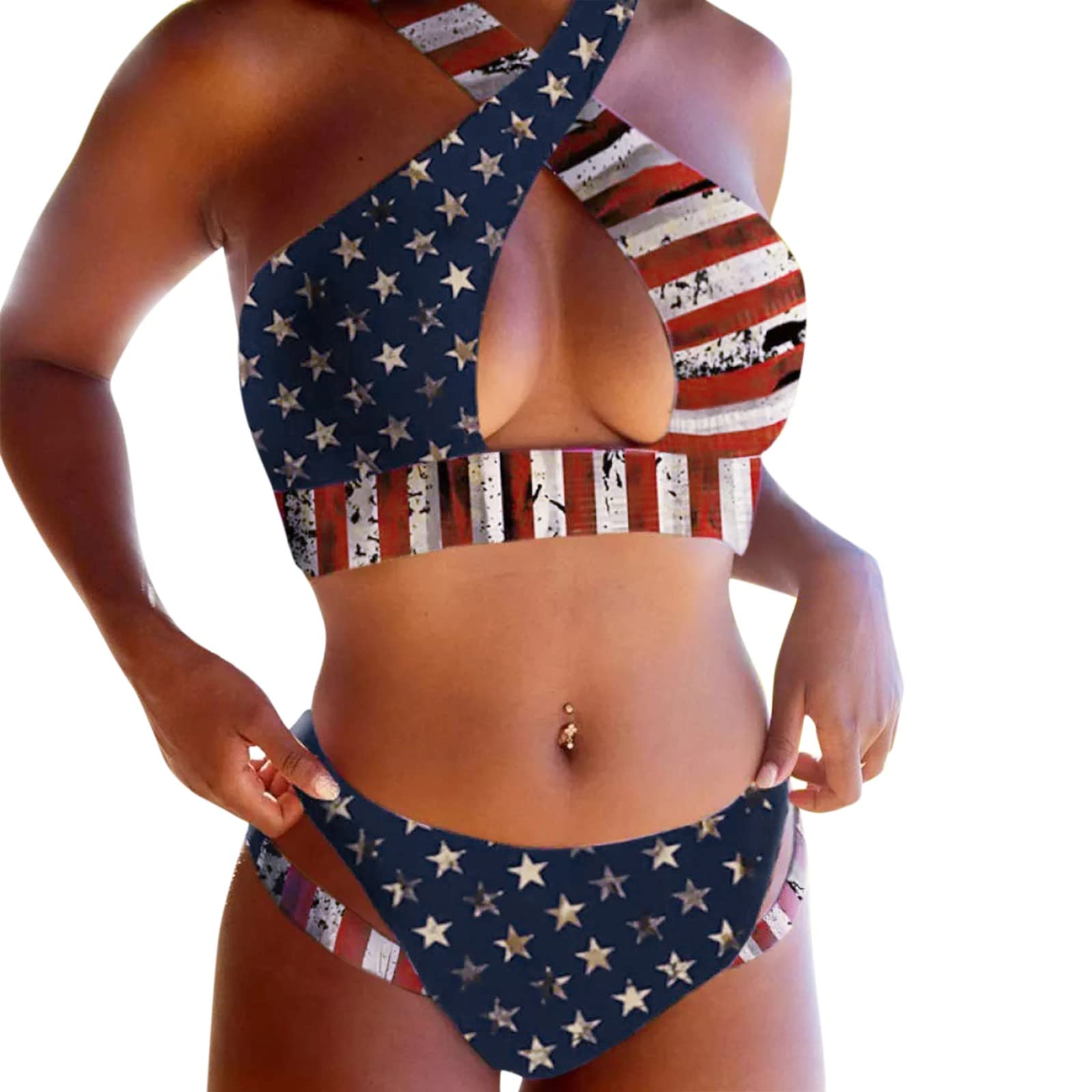 Sexy Women's Two-Piece Bikini Set - Halter Triangle Top & String Bottom Swimwear for Beach, Pool & Vacation | Mommy and Me Matching Swimsuits