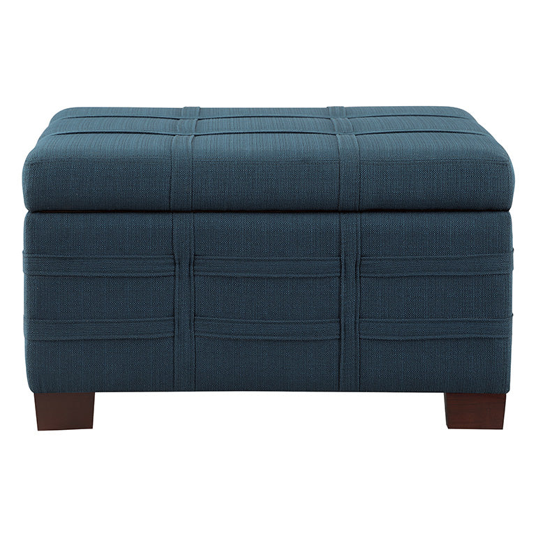 Office Star Ave Six Detour Strap Ottoman - Faux Leather Footrest Stool with Adjustable Straps [DTR3030S] - Perfect for Living Room, Bedroom & Office Comfort
