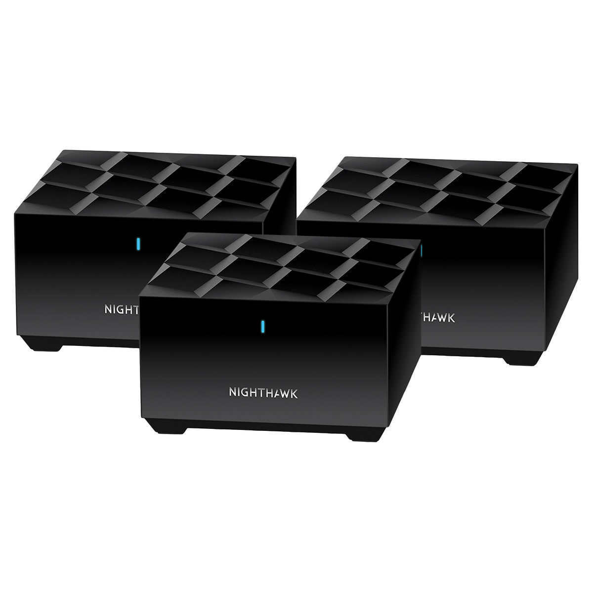 NETGEAR Nighthawk Whole Home Mesh WiFi 6 System (3-Pack) - AX1800 Tri-Band Router with Smart Parental Controls, Seamless Coverage for Large Homes - Perfect for Streaming, Gaming & Smart Home Devices