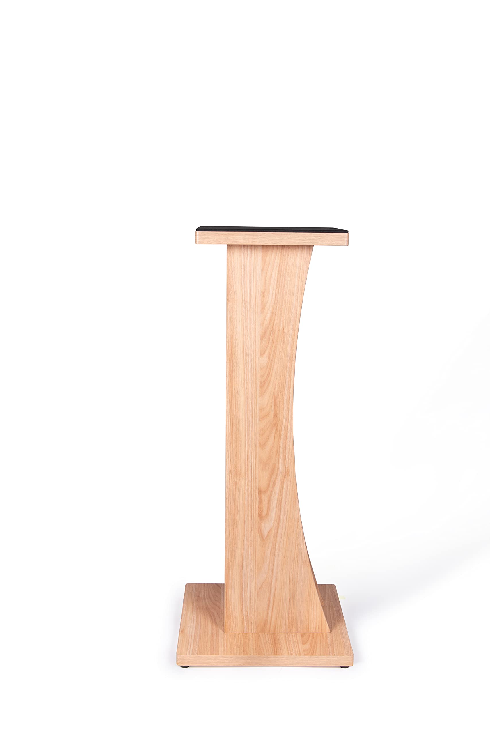Gator Frameworks Elite Series Studio Monitor Stand - Floor Standing, Natural Maple Matte Finish for Home & Professional Recording Studios