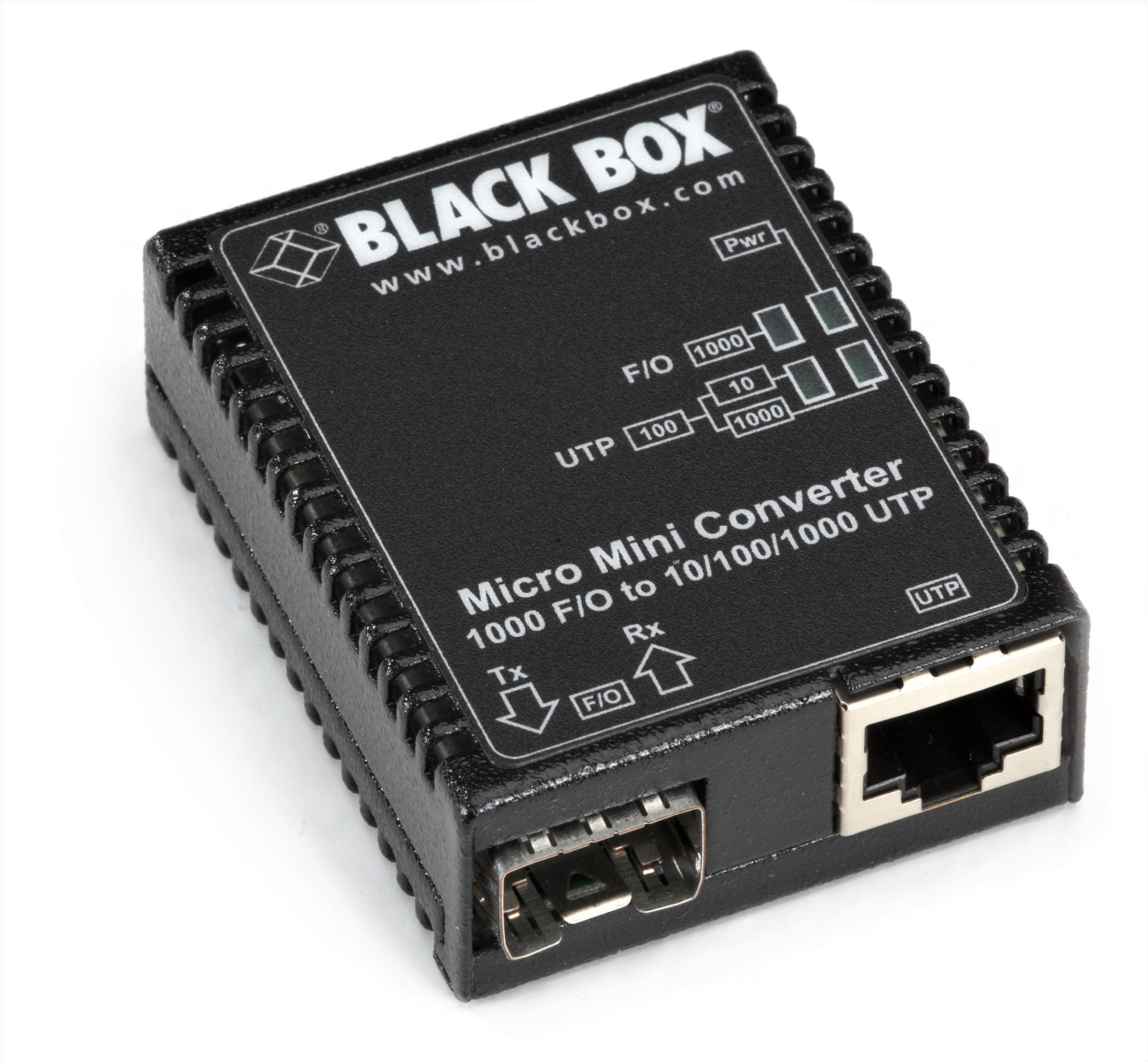Black Box Micro Mini Media Converter - Ethernet to Fiber Optic Adapter for High-Speed Network Connectivity | Perfect for Home Office, Data Centers & Industrial Applications