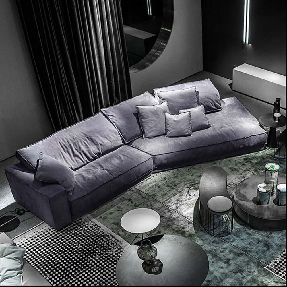 Modern Dark Gray Sectional Sofa for Living Room - Comfortable L-Shaped Couch with Reversible Chaise - Perfect for Small Spaces, Family Gatherings & Movie Nights