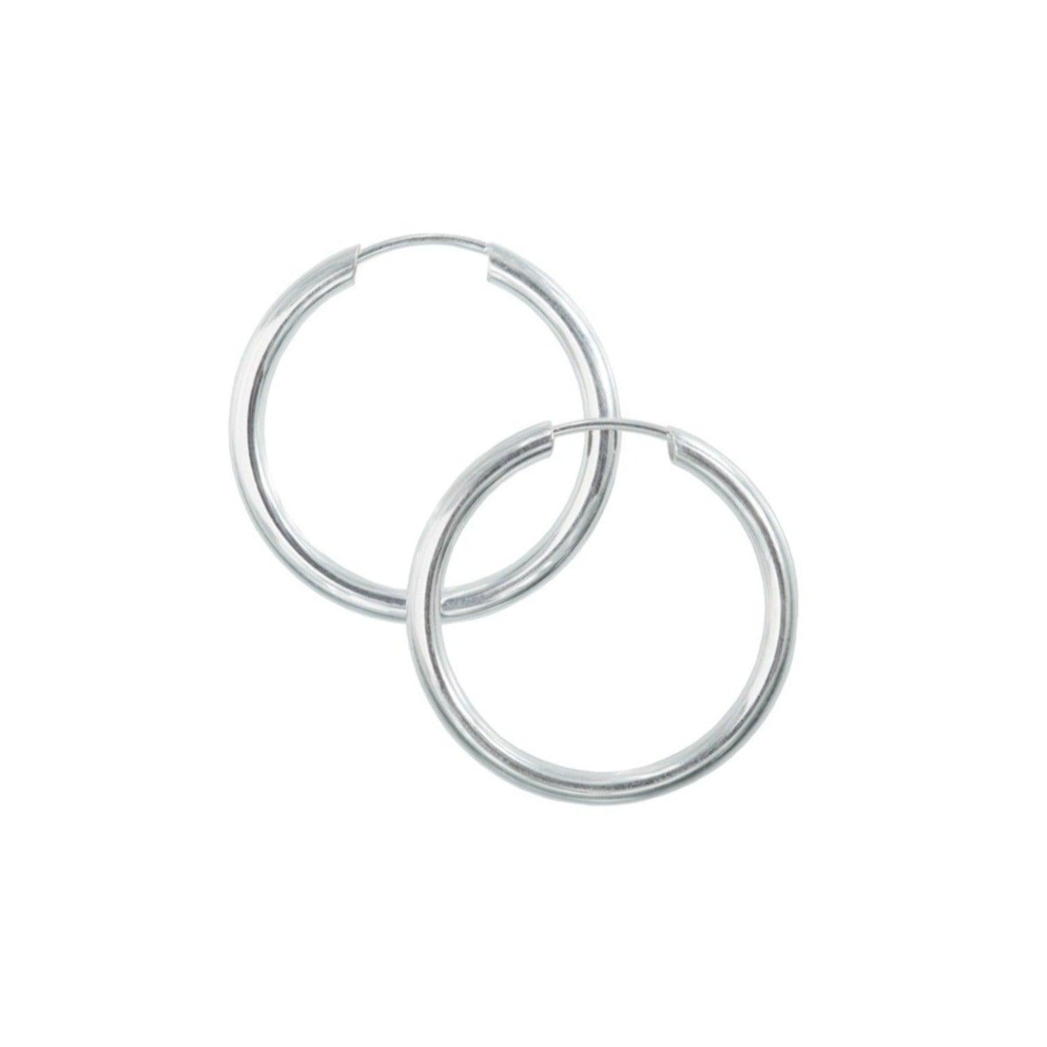 Medium Tube Hoops - Lightweight & Durable Stainless Steel Earrings for Women | Perfect for Everyday Wear, Parties & Gifting