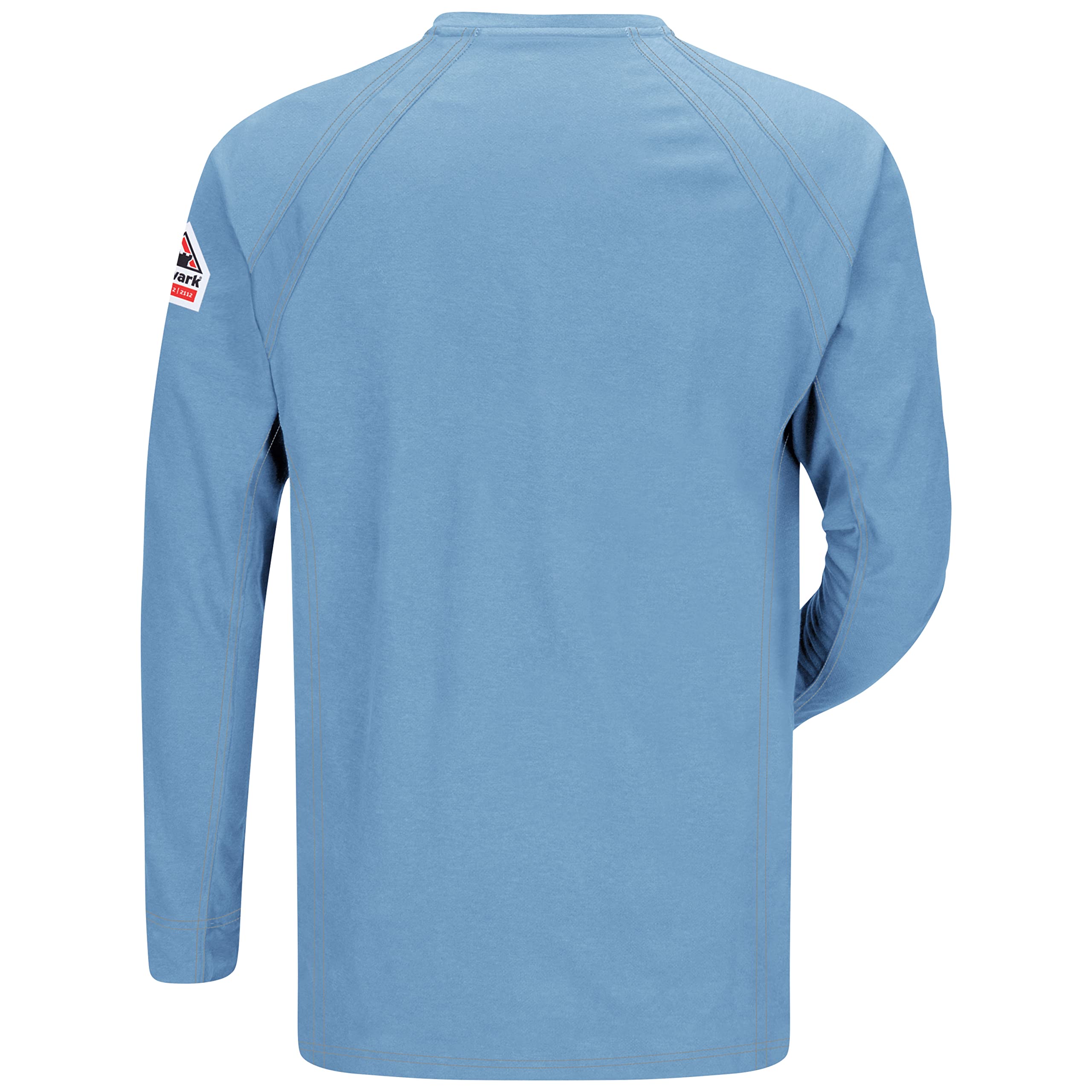 Bulwark FR Men's Iq Series Flame Resistant Long Sleeve Comfort Knit Henley Shirt - Workwear for Electricians, Welders & Industrial Safety