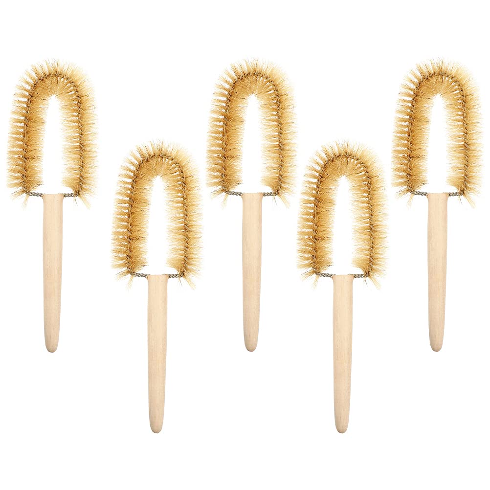 TEHAUX 5pcs Beaker Cleaning Brushes - Lab & Kitchen Use