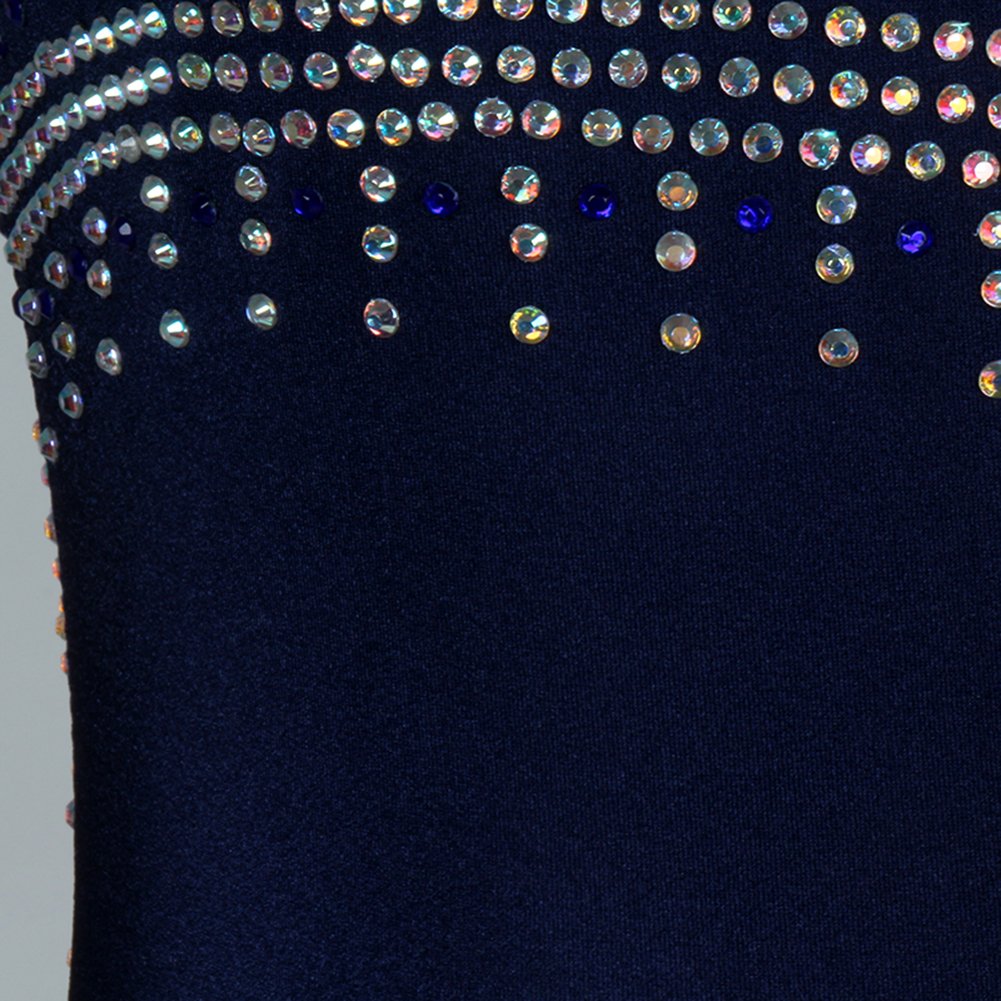 Elegant Women's Crystal Ice Skating Dress - Sparkling Figure Skating Costume for Competitions & Performances - Perfect for Ice Shows, Recitals, and Professional Skating Events