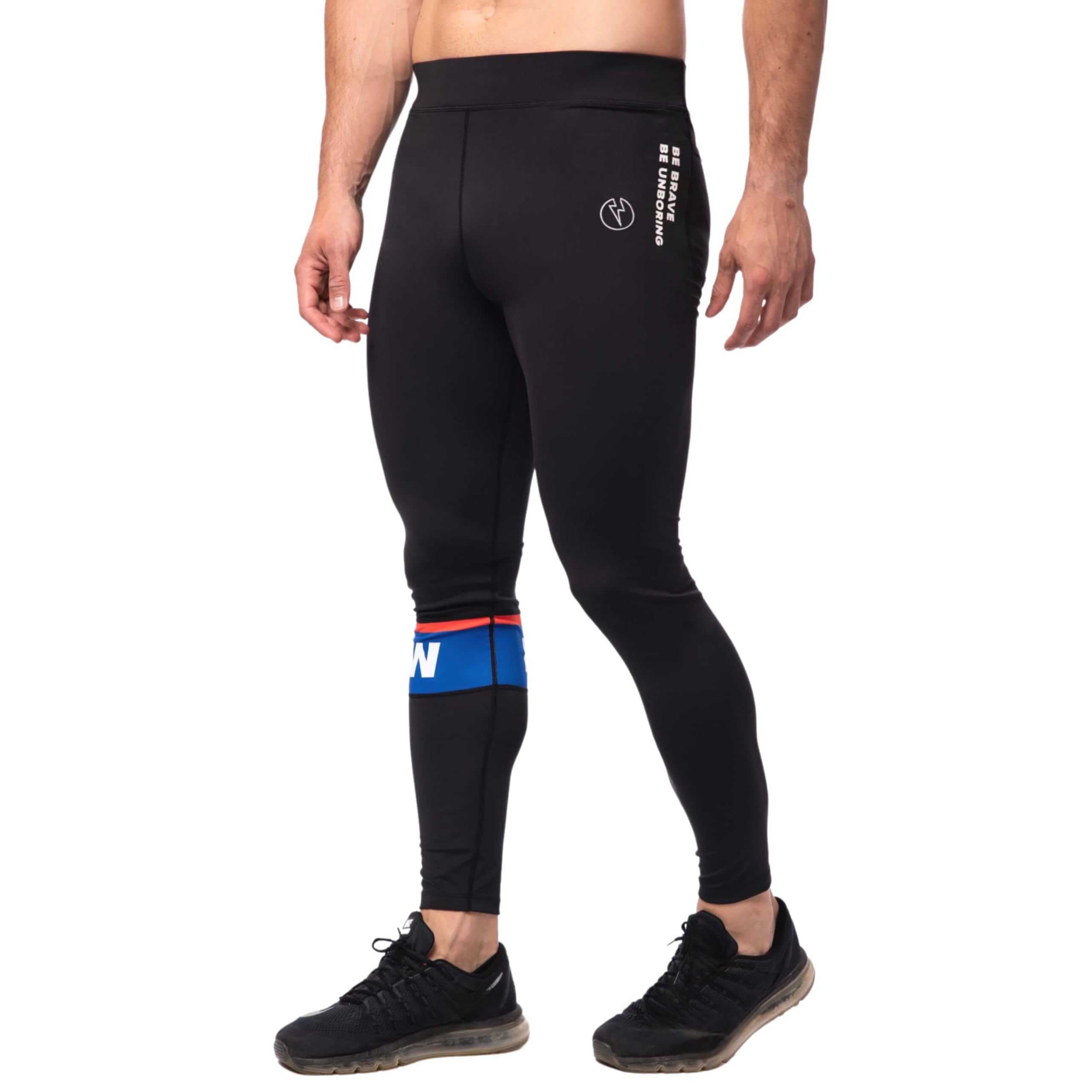 Kapow Meggings Performance Pro Range - Men's Compression Leggings with Pockets for Running, Gym & Training | Moisture-Wicking & Breathable Workout Pants for Athletes