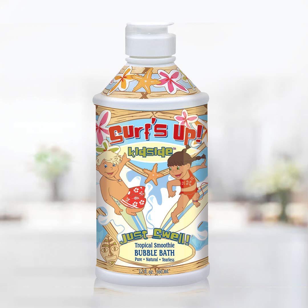 Tearless Bubble Bath for Kids - Tropical Smoothie Scent (12 fl oz) | Gentle Bath Time Fun