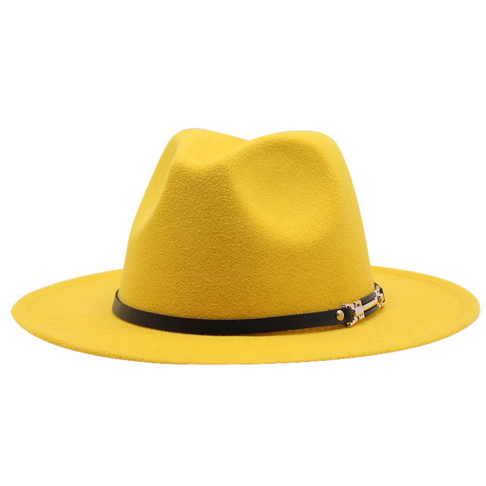 Stylish Fedora Hats for Men & Women - Classic Felt Jazz Panama Hat with Wide Brim - Perfect for Summer Outfits, Beach Vacations, and Fashion Accessories