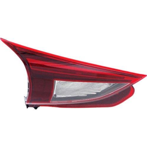 Go-Parts CAPA Certified Left Driver Side Tail Light Rear Lamp for 2014-2018 Mazda 3 Hatchback - Replacement Part MA2802113C - Perfect for Night Driving & Enhanced Vehicle Safety