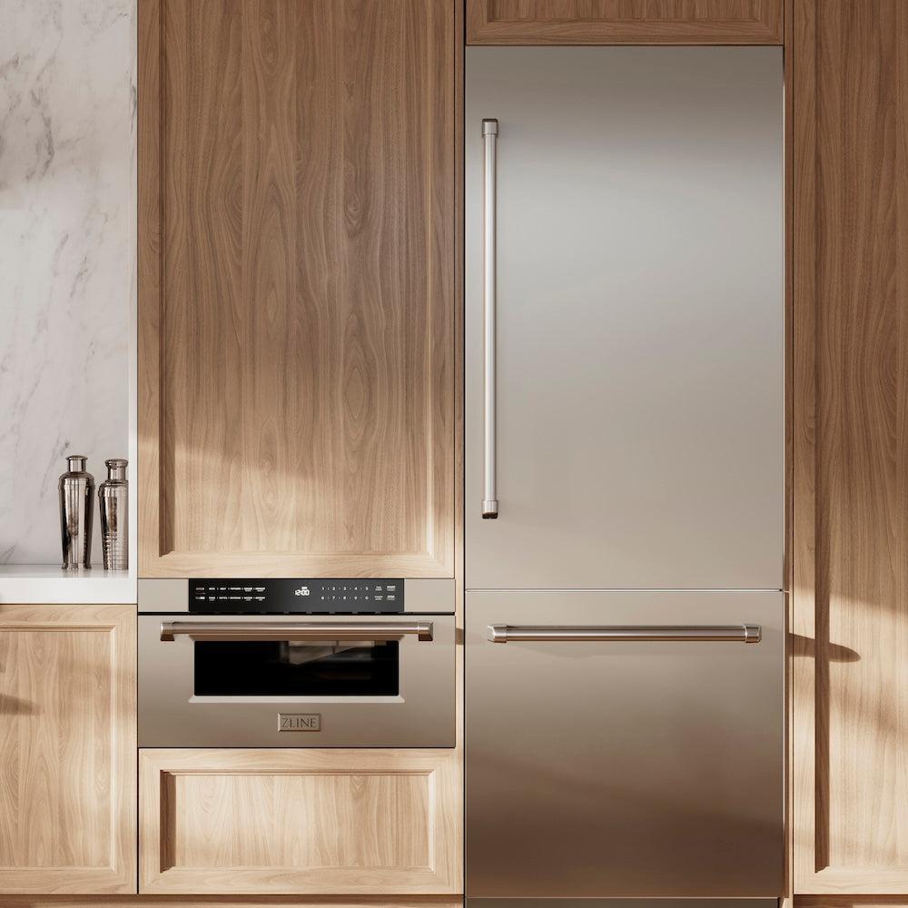 ZLINE 30 Inch 1.2 Cu Ft Stainless Steel Built-In Microwave Drawer (MWD 30) - Perfect for Modern Kitchens, Small Spaces & Seamless Cabinet Integration