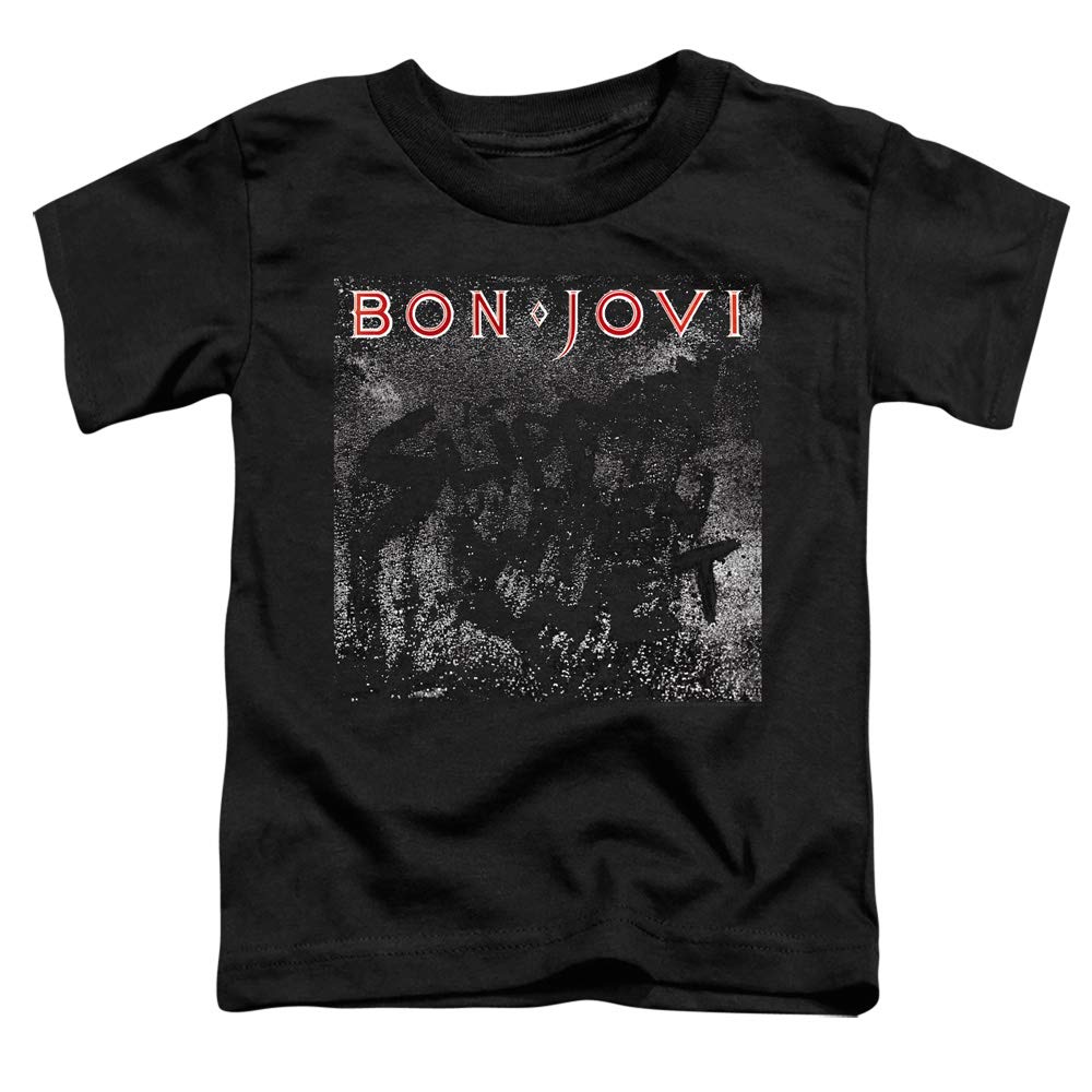 Trevco Bon Jovi Slippery When Wet Unisex Toddler T-Shirt | Rock Band Graphic Tee for Boys & Girls | Casual Wear & Concert Outfit