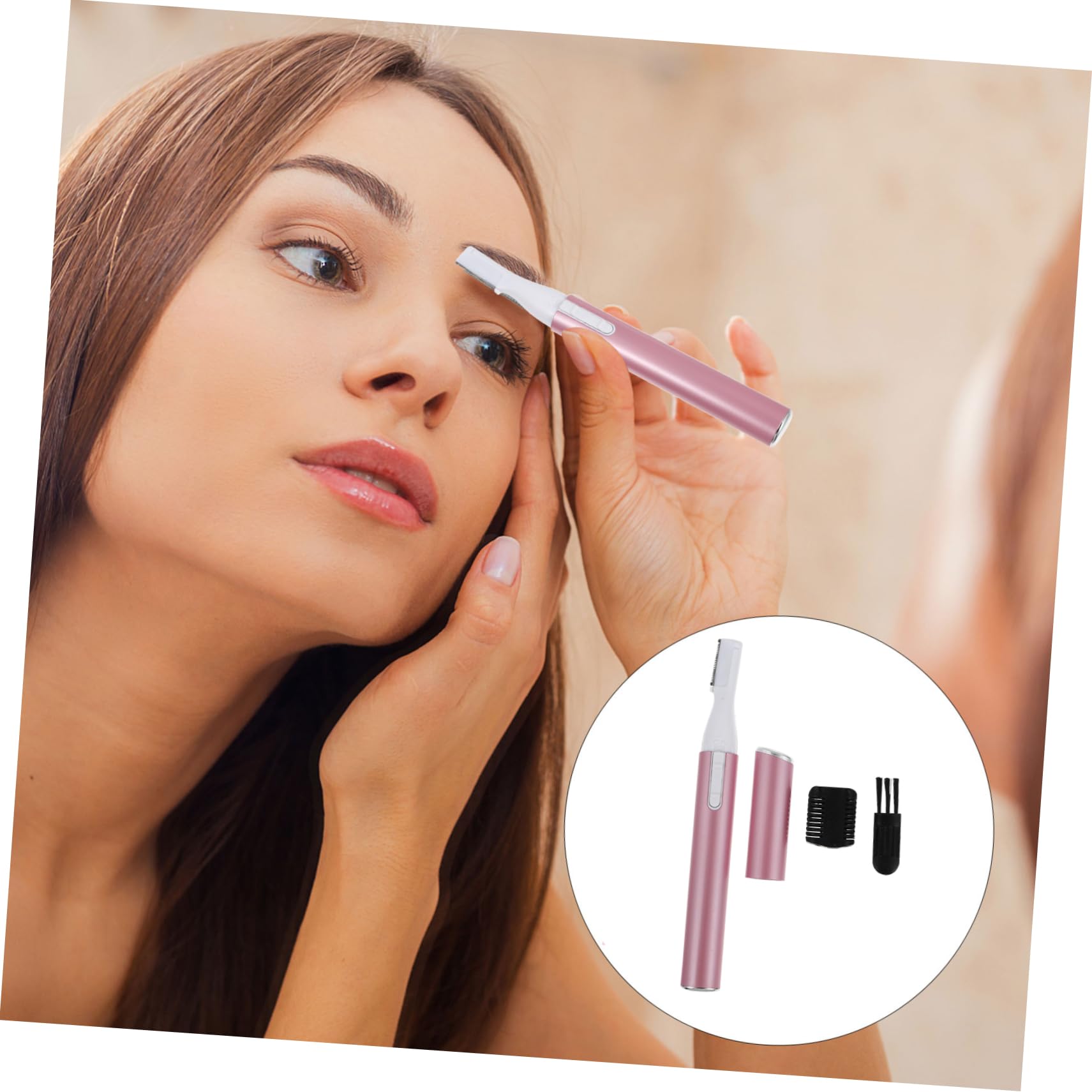 Electric Eyebrow Trimmer & Nose Hair Remover for Women - Rechargeable Facial Shaver, Body Hair Trimmer, Painless Hair Removal Tool - Perfect for Eyebrow Shaping, Nose & Ear Hair Trimming at Home or Travel