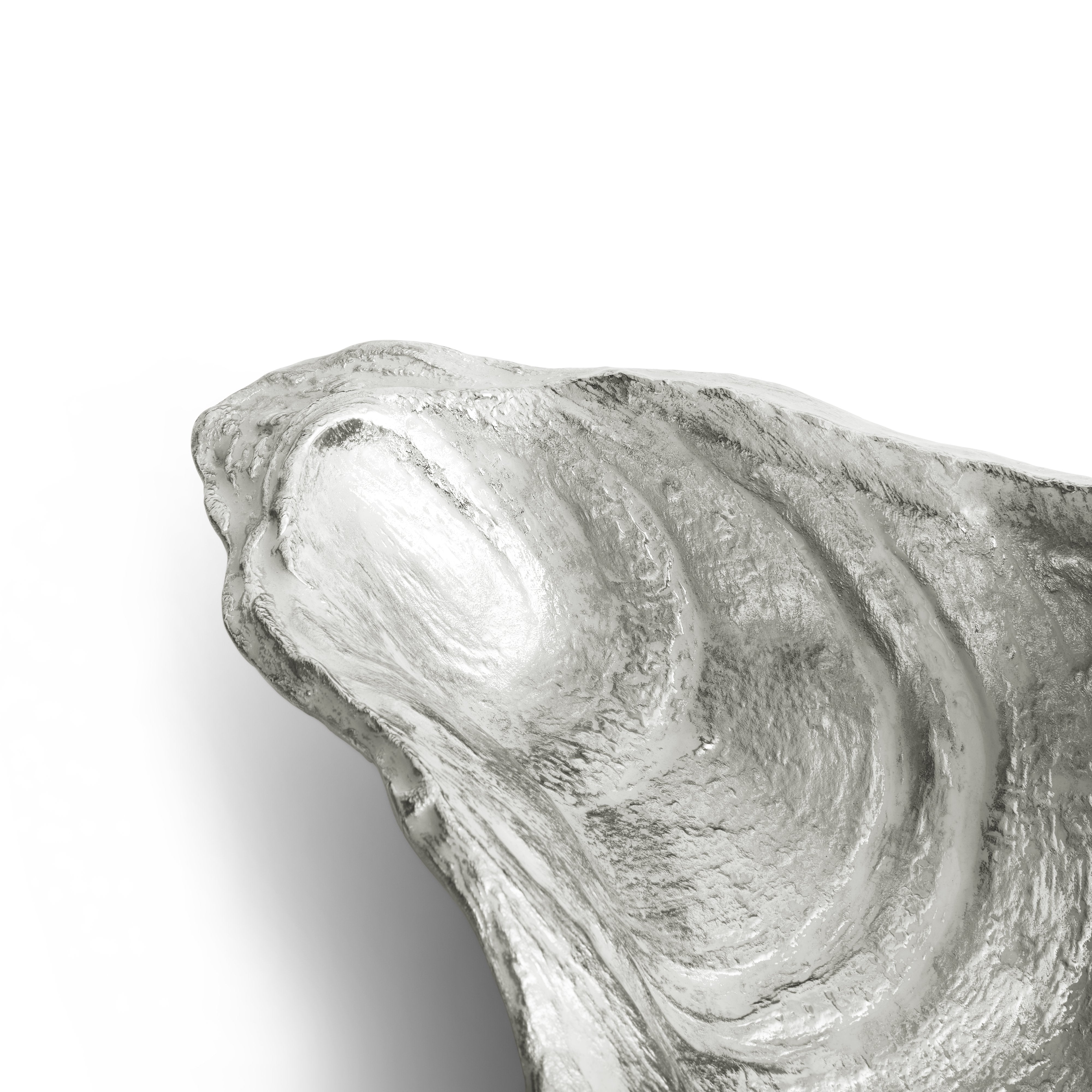 Ocean Reef Oyster Shell Bowl - Natural Decorative Serving Dish for Seafood, Sushi & Appetizers - Perfect for Beach Weddings, Coastal Home Decor & Party Platters
