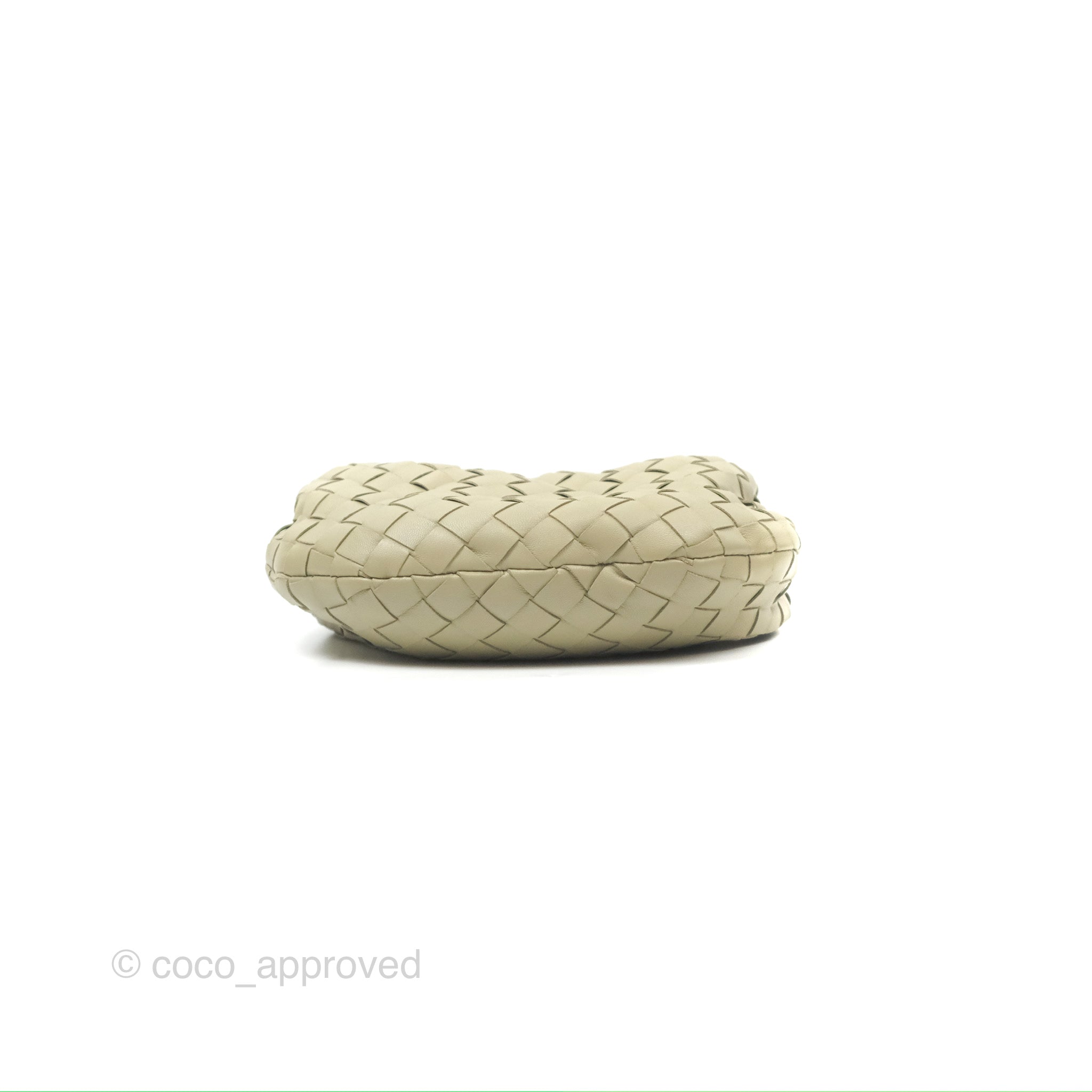 Bottega Veneta Mini Jodie Bag in Travertine - Intrecciato Lambskin Leather Crossbody Purse for Women | Perfect for Everyday Use, Date Night & Special Occasions