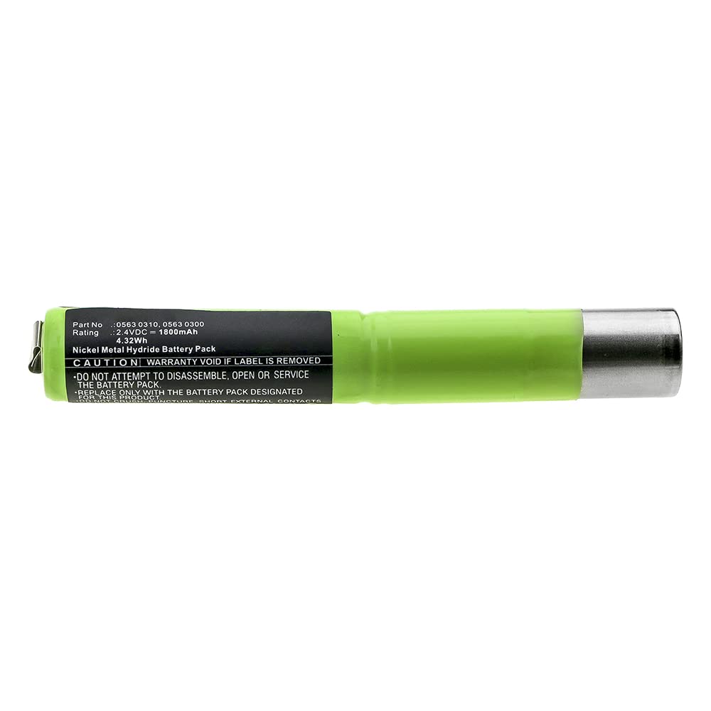 Synergy Testo 0563 0300 Battery 2.4V 1800mAh Ni-MH - for Digital Equipment Power