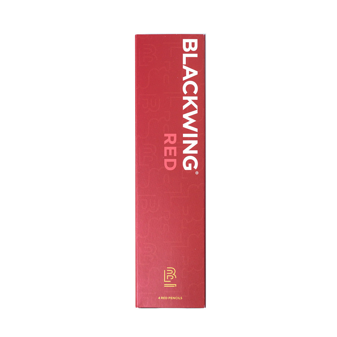 Premium Blackwing Red Pencils - Set of 4 - Smooth Writing & Drawing Graphite Pencils for Artists, Writers & Professionals - Perfect for Sketching, Note Taking & Creative Projects