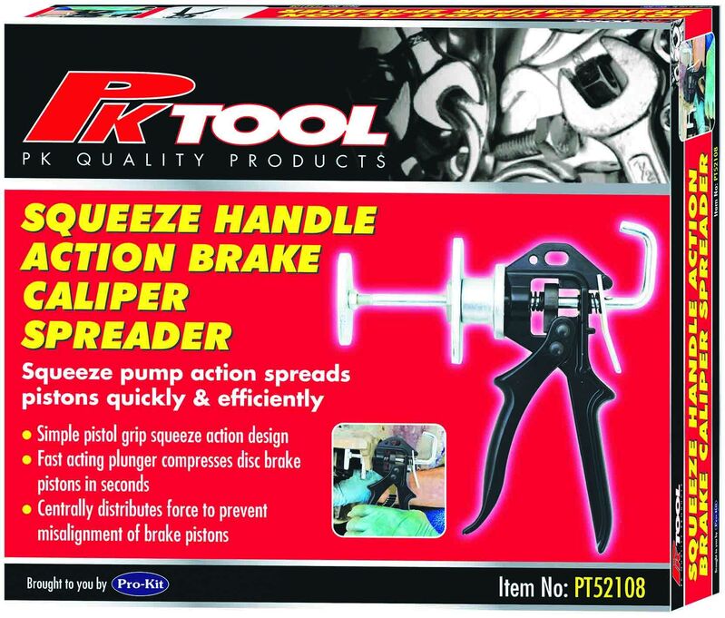 High-Quality Brake Caliper Spreader Tool - Squeeze Handle Action for Easy Brake Pad Replacement | Perfect for Auto Repair Shops & DIY Car Maintenance