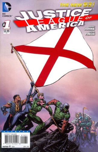 Justice League of America #1 Comic Book - Alabama Flag Variant Cover | DC Superheroes Collectible | Perfect for Fans, Gifts & Display