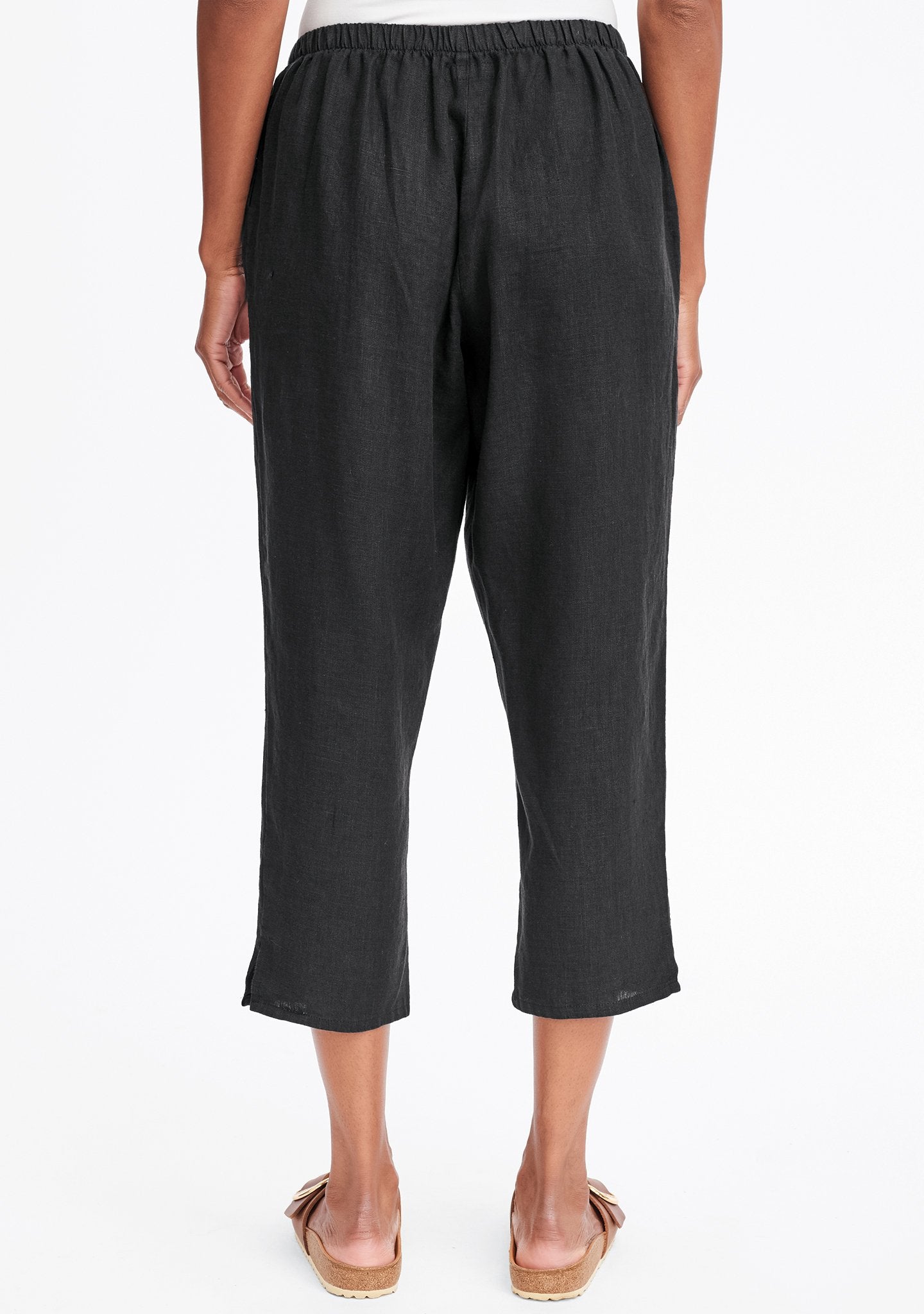 Stylish Pocketed Ankle Linen Pants for Women - Breathable Summer Casual Pants - Perfect for Office, Travel & Outdoor Activities