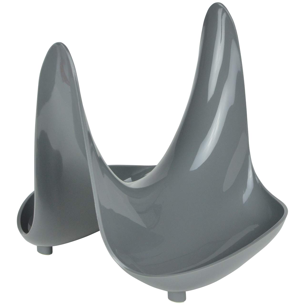Hutzler Spoon Rest & Pot Lid Stand - Durable Gray Kitchen Organizer for Cooking & Serving - Perfect for Stovetop, Countertop & Dining Table Use