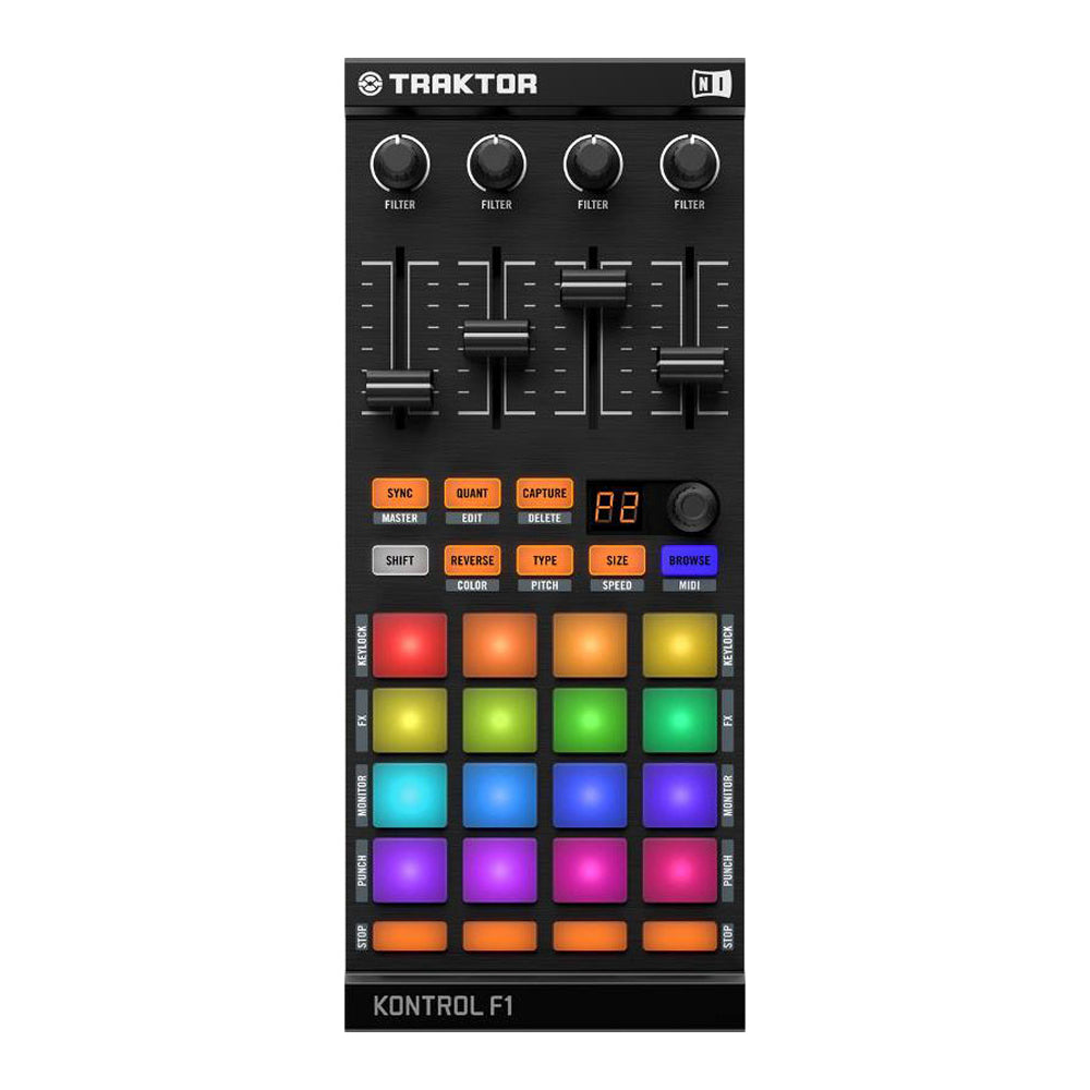 TRAKTOR KONTROL F1 DJ Controller - Professional Performance Mixer for Serato DJ Software | Perfect for Clubs, Live Shows & Home DJing