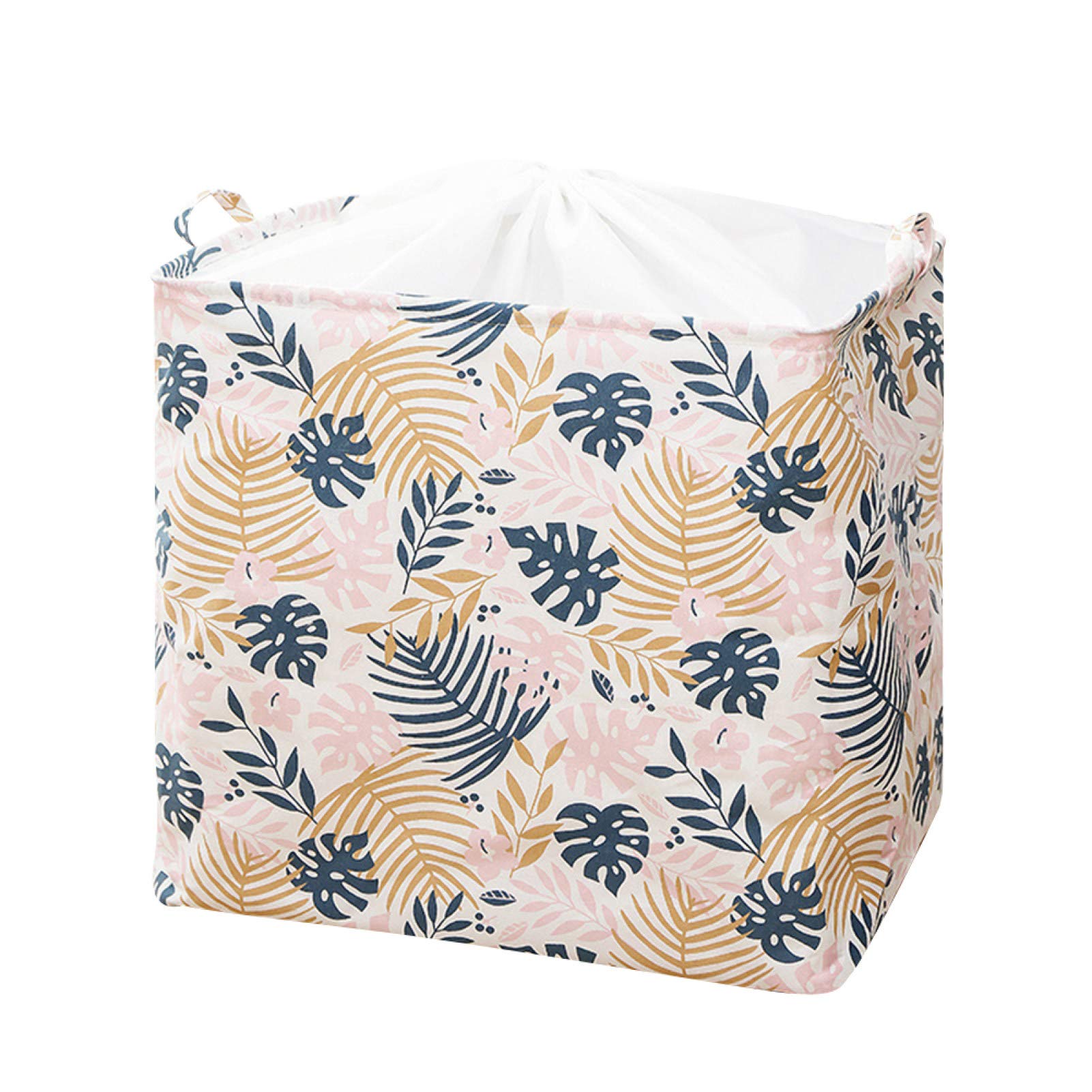 Extra Large Folding Laundry Basket with Drawstring - Storage Bag for Clothes, Toys, Quilts & Bed Sheets - Perfect for Home, Nursery, Dorm & Travel Organization