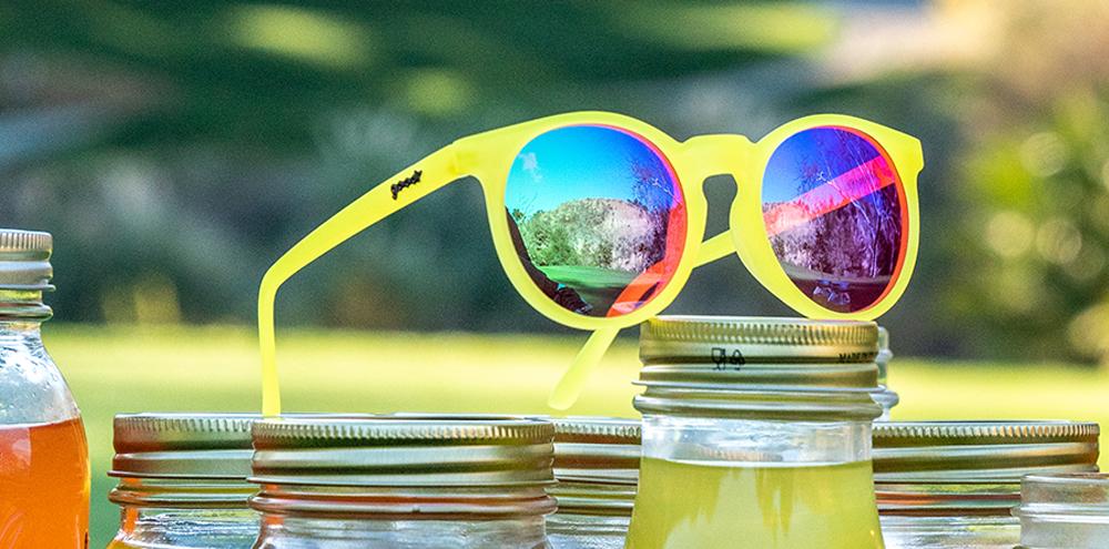 goodr Circle G Sunglasses - Polarized UV Protection, Lightweight & Comfortable for Running, Cycling & Outdoor Activities