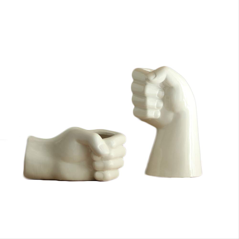 Premium White Ceramic Vase Set (2-Pack) - Modern Handcrafted Flower Pot for Home Decor, Living Room Centerpiece, Wedding & Office Arrangements
