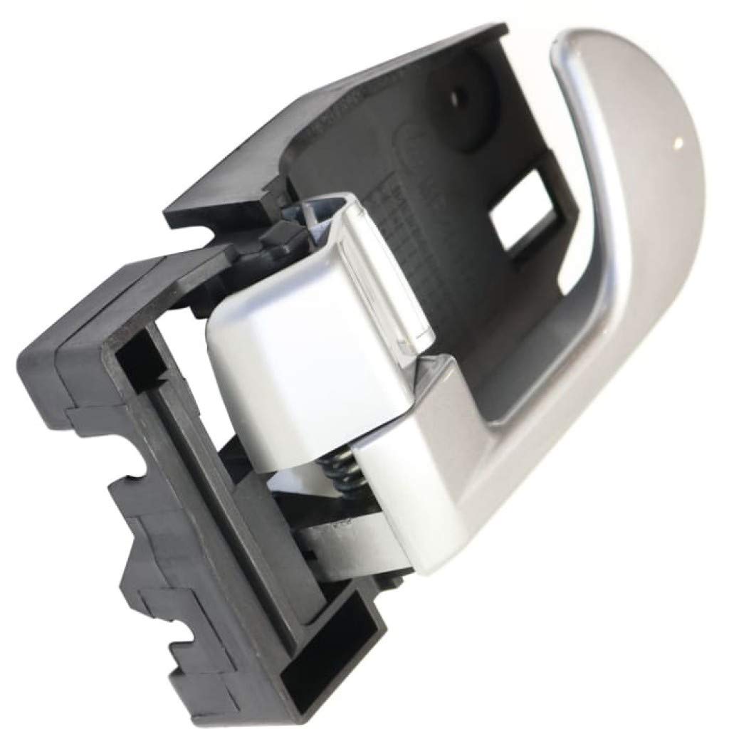 Mitsubishi Endeavor Interior Door Handle 2004-2011 - Front or Rear Driver Side Silver with Door Lock Button | Compatible with All Submodels | Perfect for Car Door Repair & Replacement