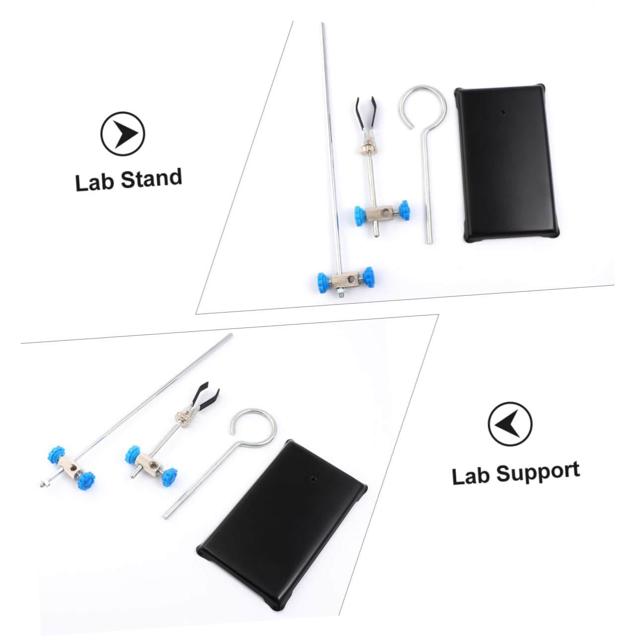Mobestech Mini Lab Clamp Set - Iron Stand for Chemistry & Cooking