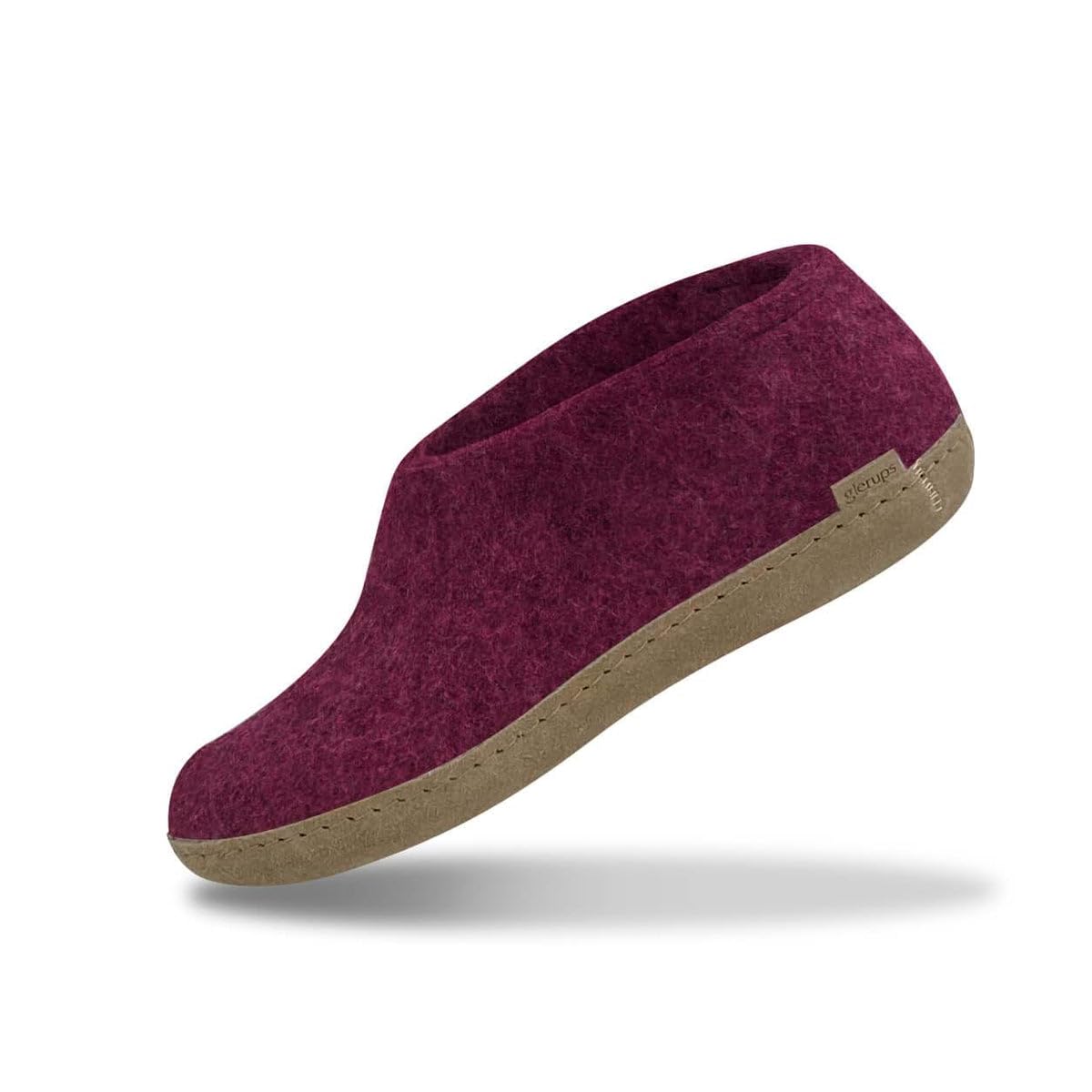 Glerups Unisex Wool Slippers with Leather Sole - Comfortable Indoor House Shoes for Men & Women | Perfect for Home, Office & Relaxation