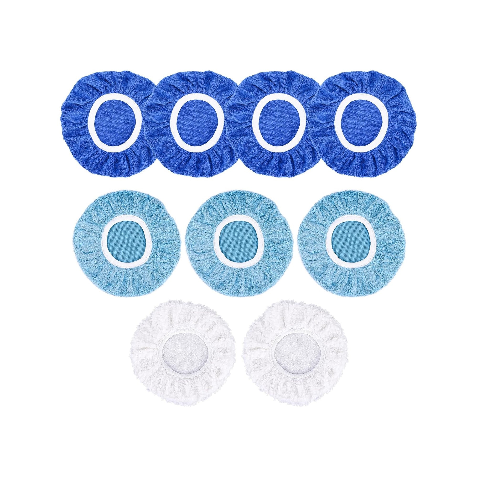 9PCS 10 Inch Car Buffer Pads Kit - Premium Polishing & Waxing Pads for Auto Detailing, Paint Correction & Car Care (Use for Professional Detailing, DIY Car Polishing & Waxing at Home)