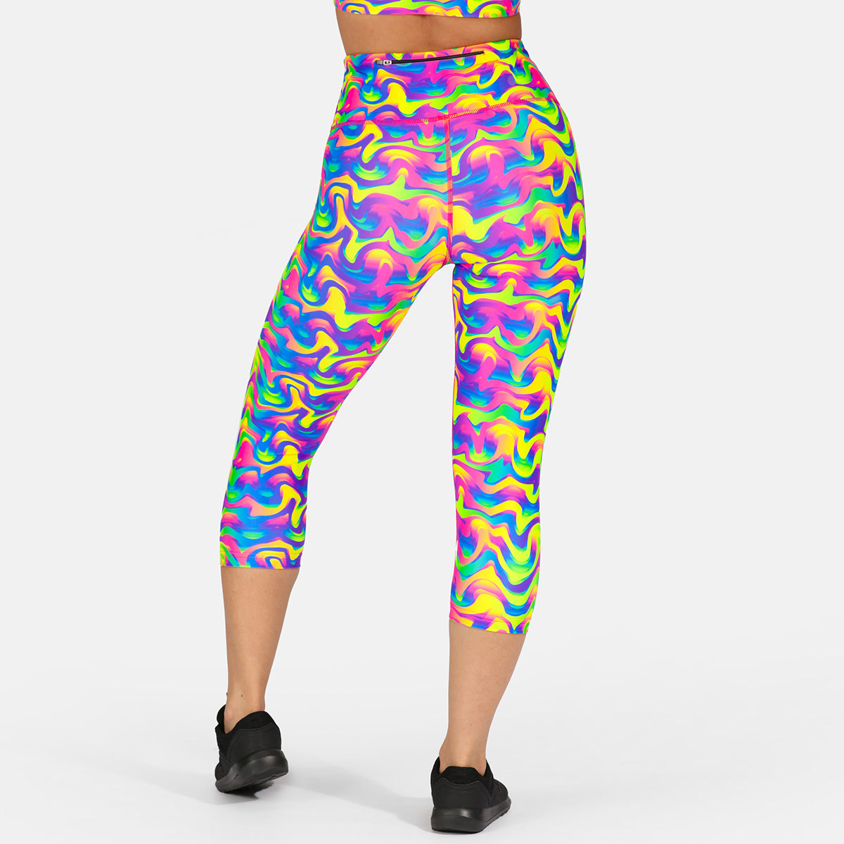 Vintage Style Capri Pants for Women - High Waisted Retro 70s Flared Pants - Perfect for Casual Wear, Music Festivals & Boho Outfits