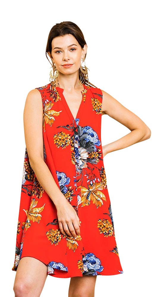 Stylish Floral Sleeveless Summer Dress for Women - Perfect for Beach Vacations, Garden Parties & Date Nights