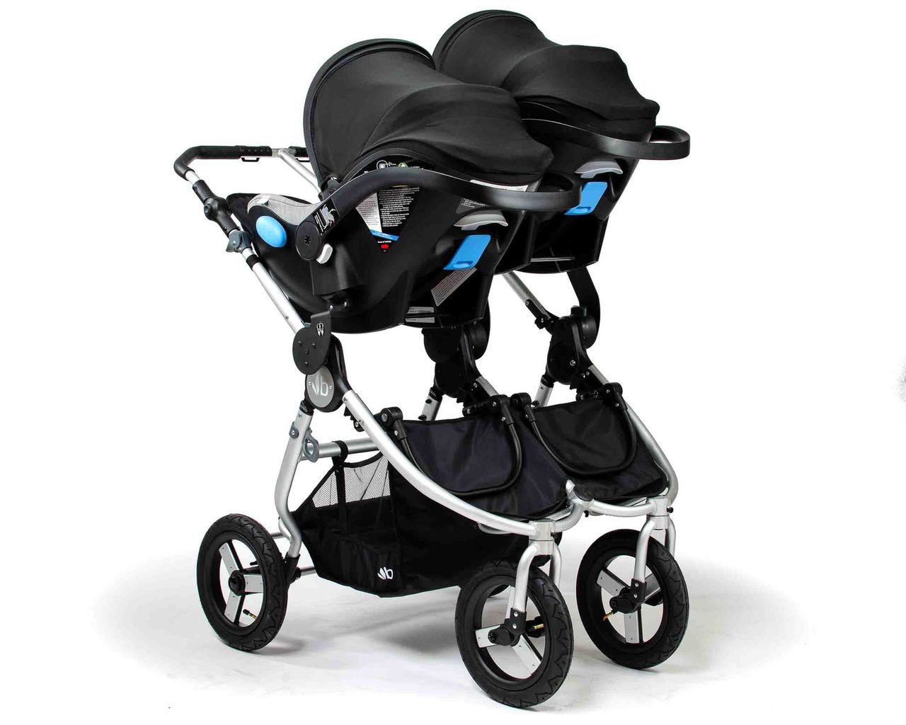 Bumbleride Indie Twin Stroller Adapter Set - Compatible with Maxi Cosi, Cybex, Clek & Nuna Car Seats - Perfect for Twins & Multi-Child Families on the Go