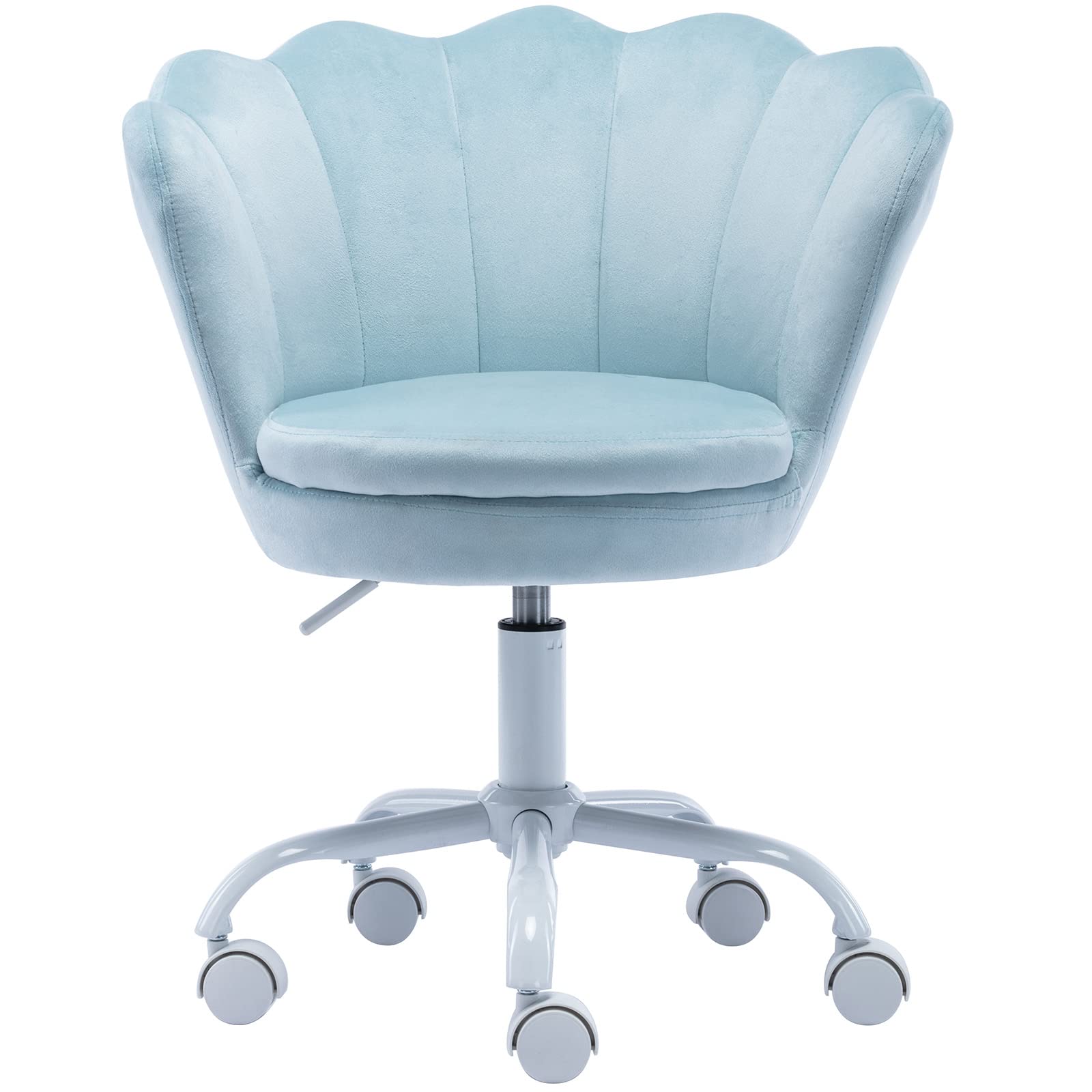 **Adjustable Kids Study Chair - Cute Swivel Rolling Desk Chair for Boys & Girls, Ergonomic Children's Armchair for Bedroom, Study Room, or Gift (Baby Blue) - Perfect for Homework, Reading & Gaming**