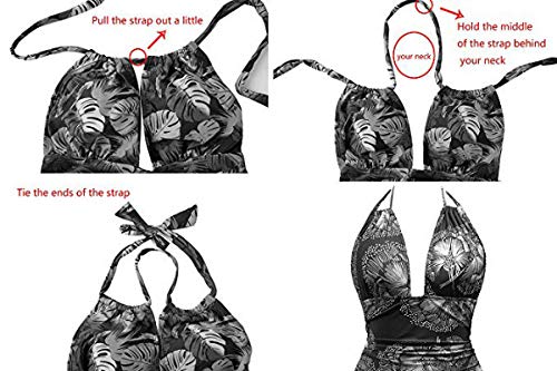 EastElegant Maternity Swimsuits One Piece V-Neck Pregnancy Swimwear Halter Maternity Bikini - Comfortable & Stylish for Pool, Beach & Pregnancy Photos