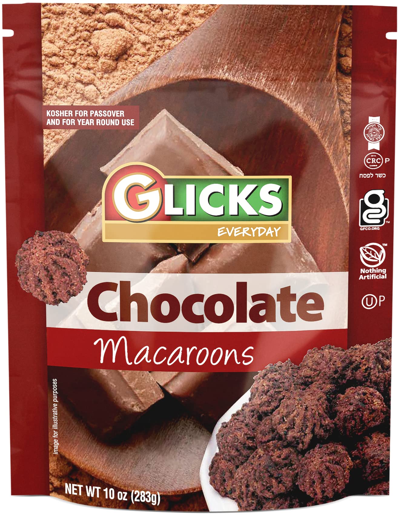 Glick's Gluten Free Chocolate Macaroons - 10oz Pack | Delicious Dairy-Free Coconut Cookies for Parties, Gifts & Keto Snacking