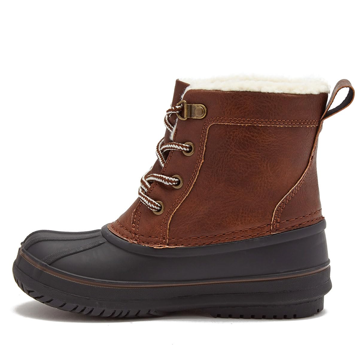 LONDON FOG Warrington Insulated Waterproof Snow Boots for Kids - Winter Duck Boots for Boys & Girls (Toddler to Big Kid Sizes 11-7) - Perfect for Snow Play, School & Outdoor Winter Activities