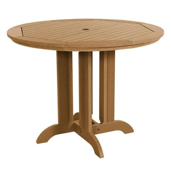 Weatherly Outdoor 5-Piece Round Counter Height Dining Set - Patio, Garden, Poolside & Backyard Al Fresco Dining Furniture
