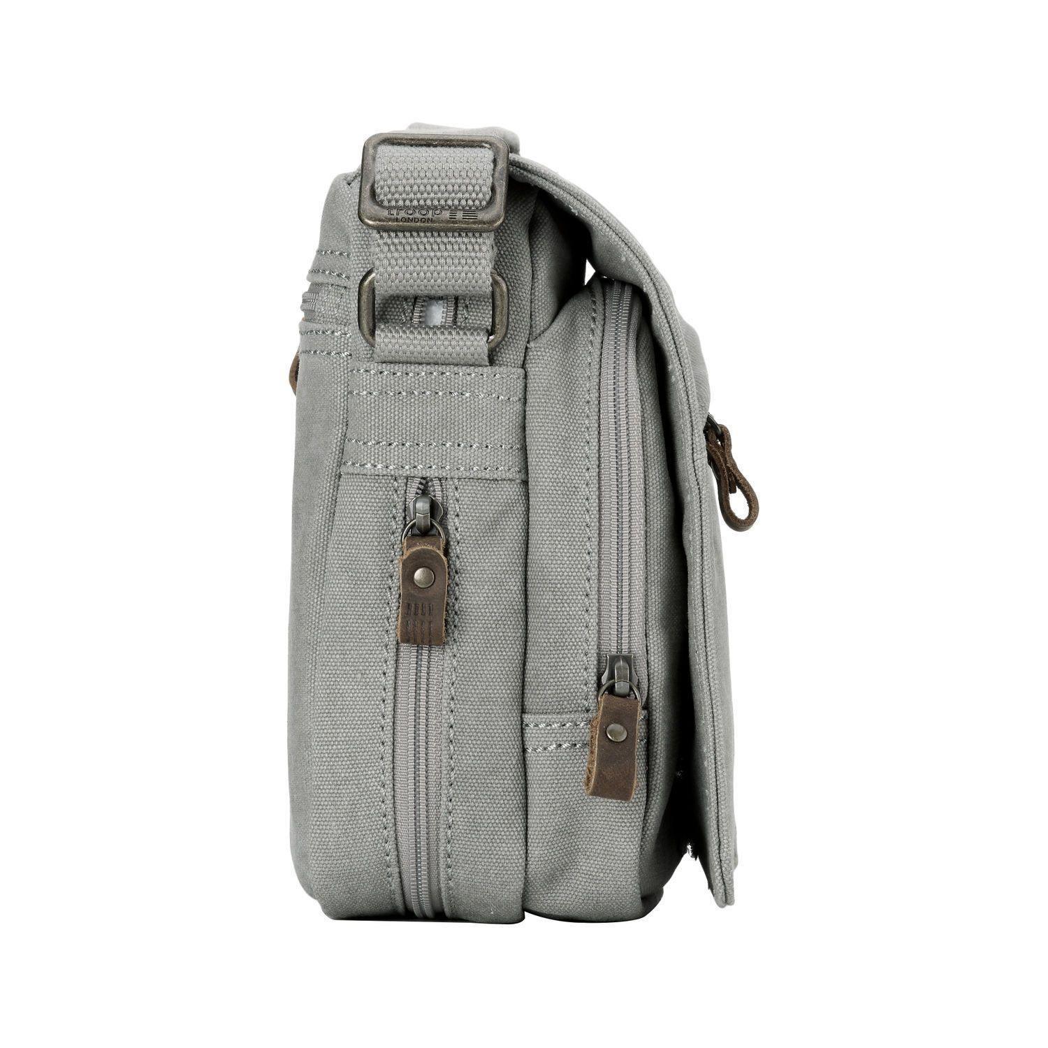 TRP0239 Troop London Classic Canvas Crossbody Bag - Stylish & Durable for Travel, Work, and Everyday Use