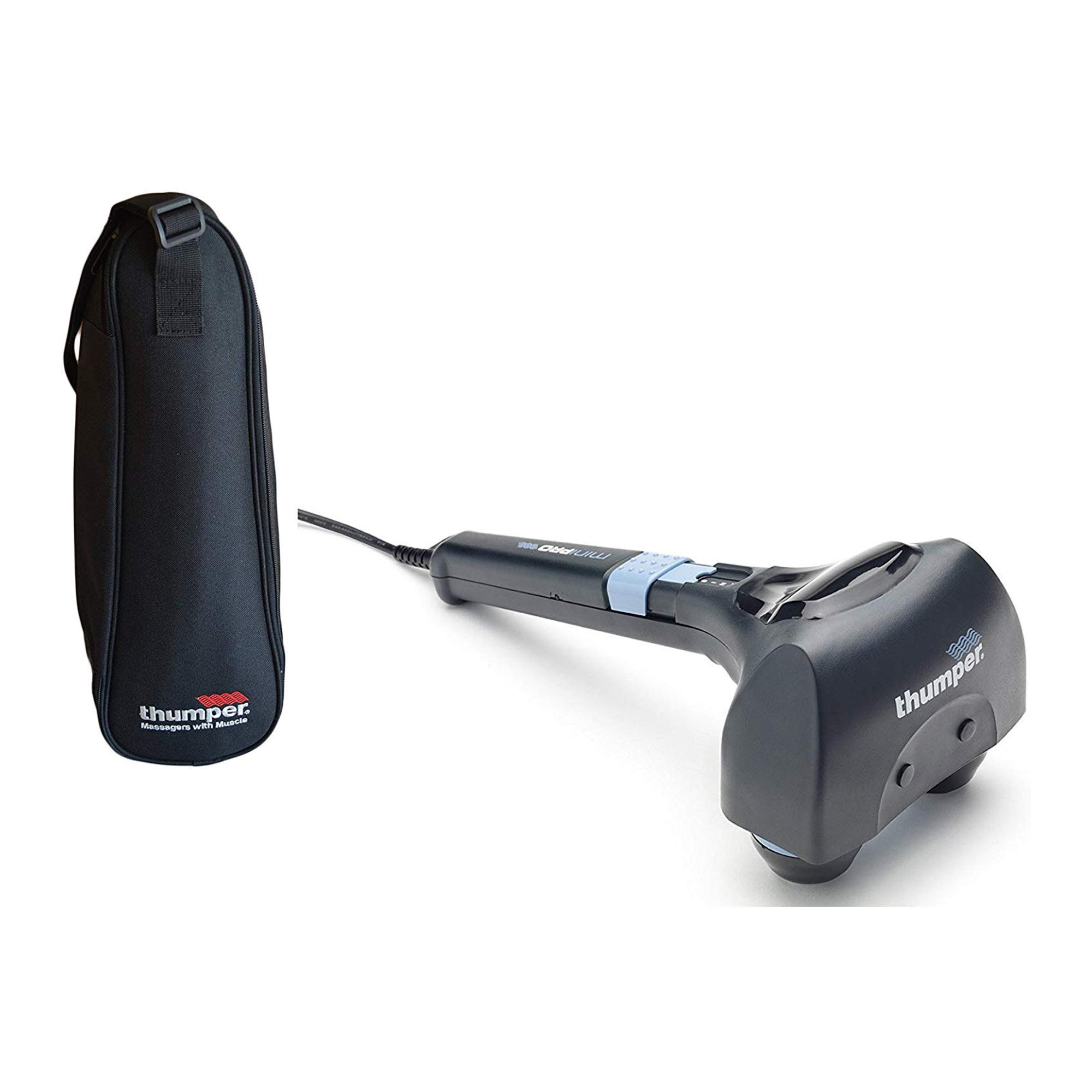 Thumper Mini Pro Handheld Percussive Massager - Portable Deep Tissue Massage Gun with Carrying Case for Muscle Recovery, Pain Relief & Relaxation at Home, Gym or Travel