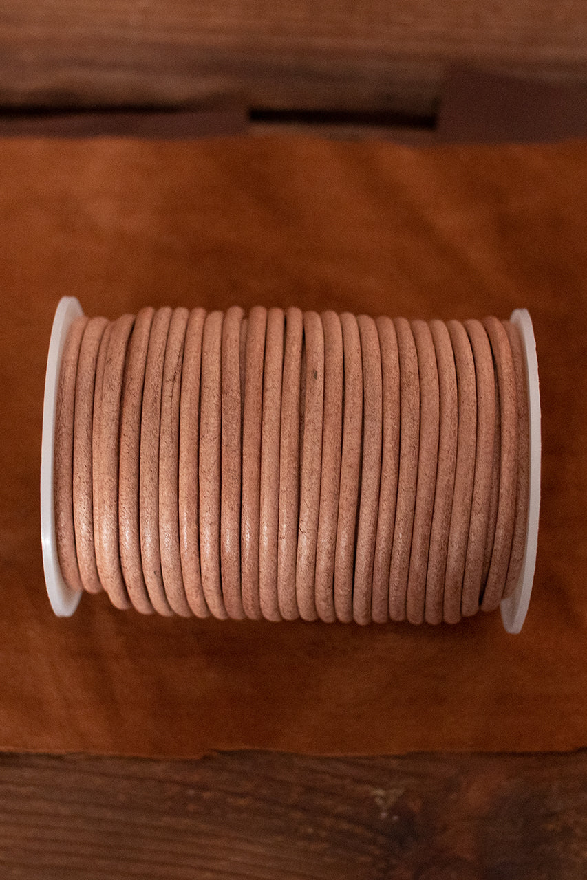 Natural Leather Cord Creativa (4.0mm, 25m) for Jewelry Making, DIY Crafts & Macrame Projects - Premium Quality Leather String for Bracelets, Necklaces & Home Decor