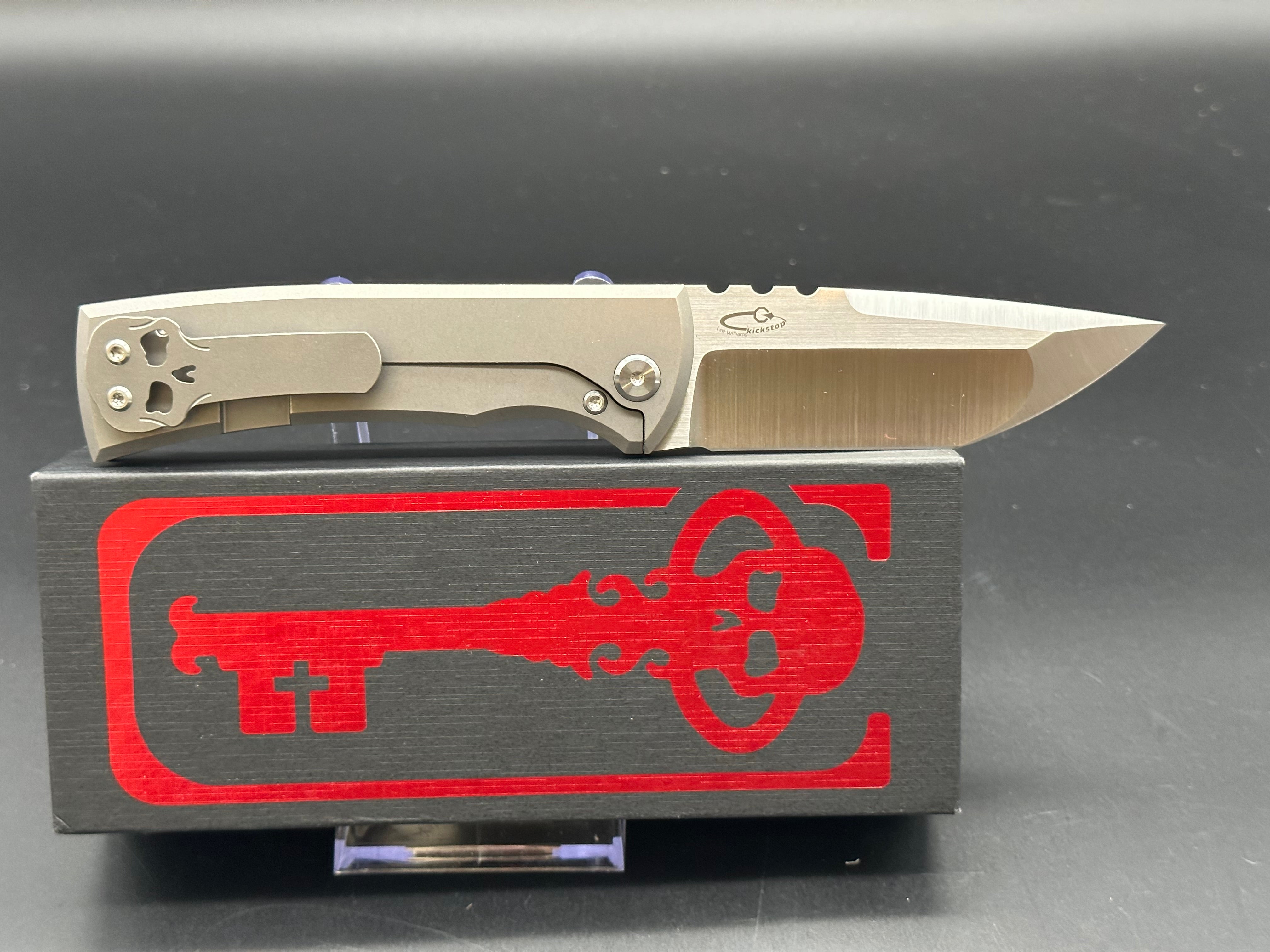 Chaves Redencion Kickstop Tanto Folding Knife - Premium M390 Steel Blade - EDC Pocket Knife for Outdoor, Camping & Everyday Carry
