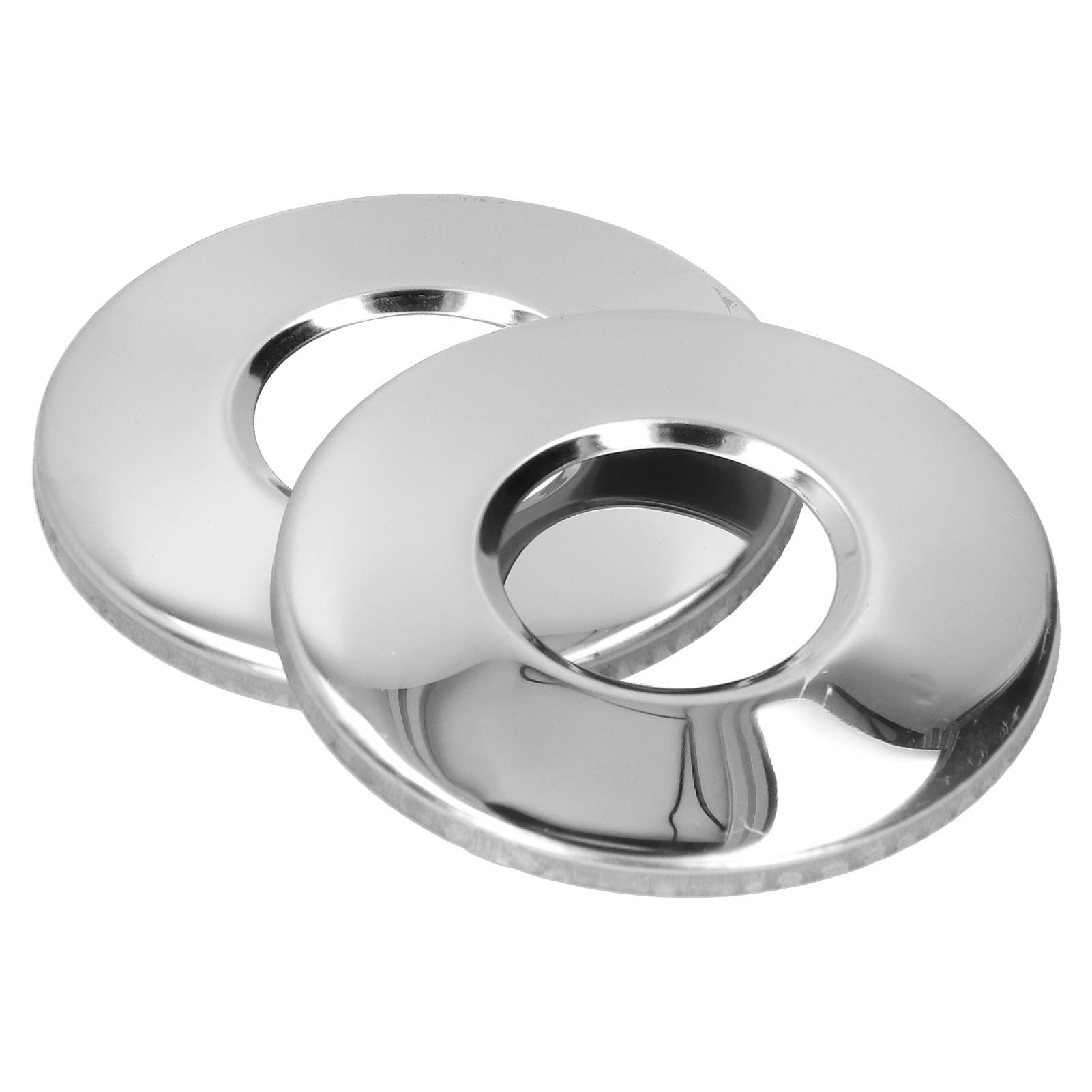 01 Pool & Spa Ladder/Hand Rail Replacement Parts - High Hardness Stainless Steel Escutcheon Plates & Cover Plate for 5cm Ladder Pipe (2 Pack) - Perfect for Inground & Above Ground Pools