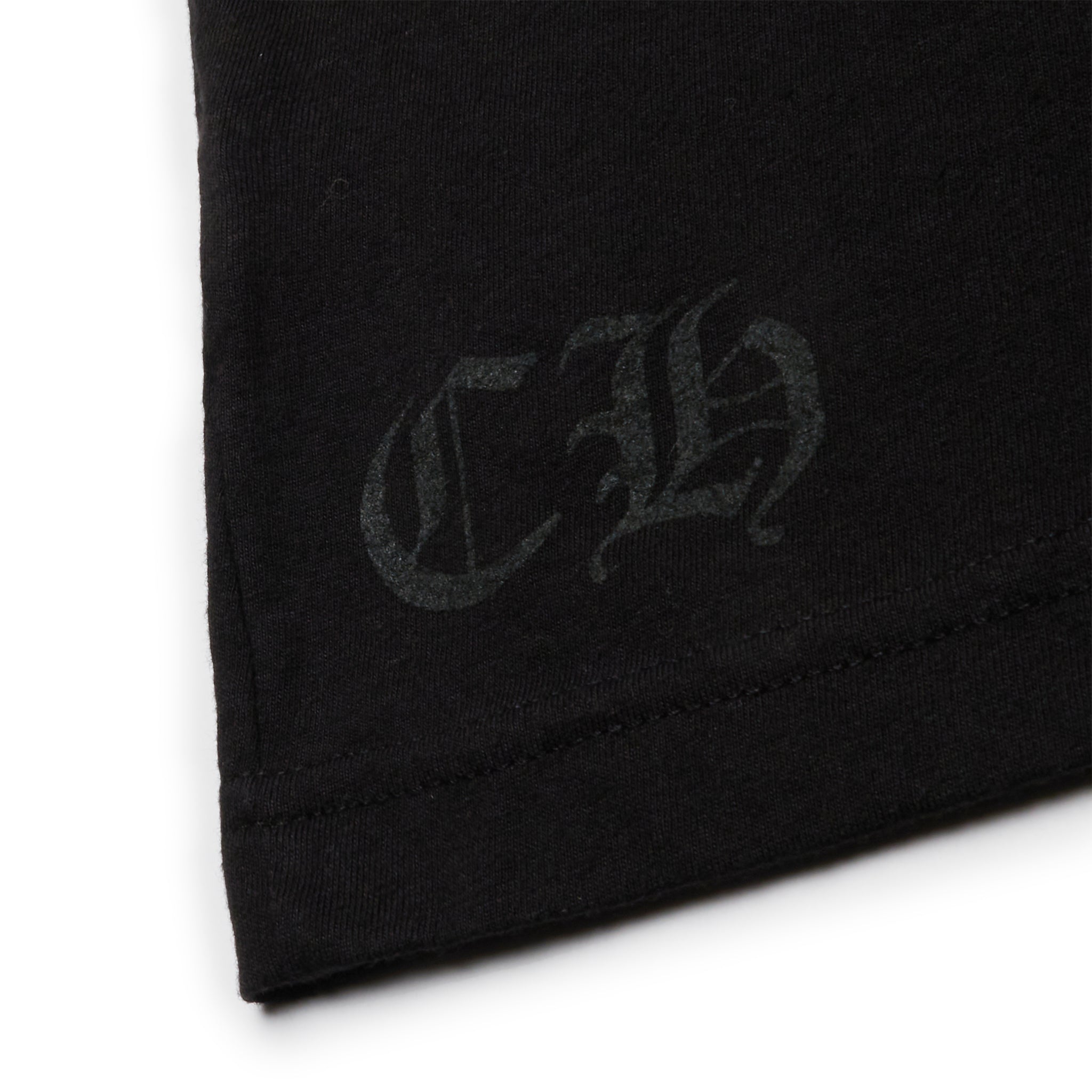 Chrome Hearts Horse Shoe Pocket Logo Black T-Shirt for Men | Gothic Streetwear Fashion | Perfect for Casual Wear, Concerts & Night Out